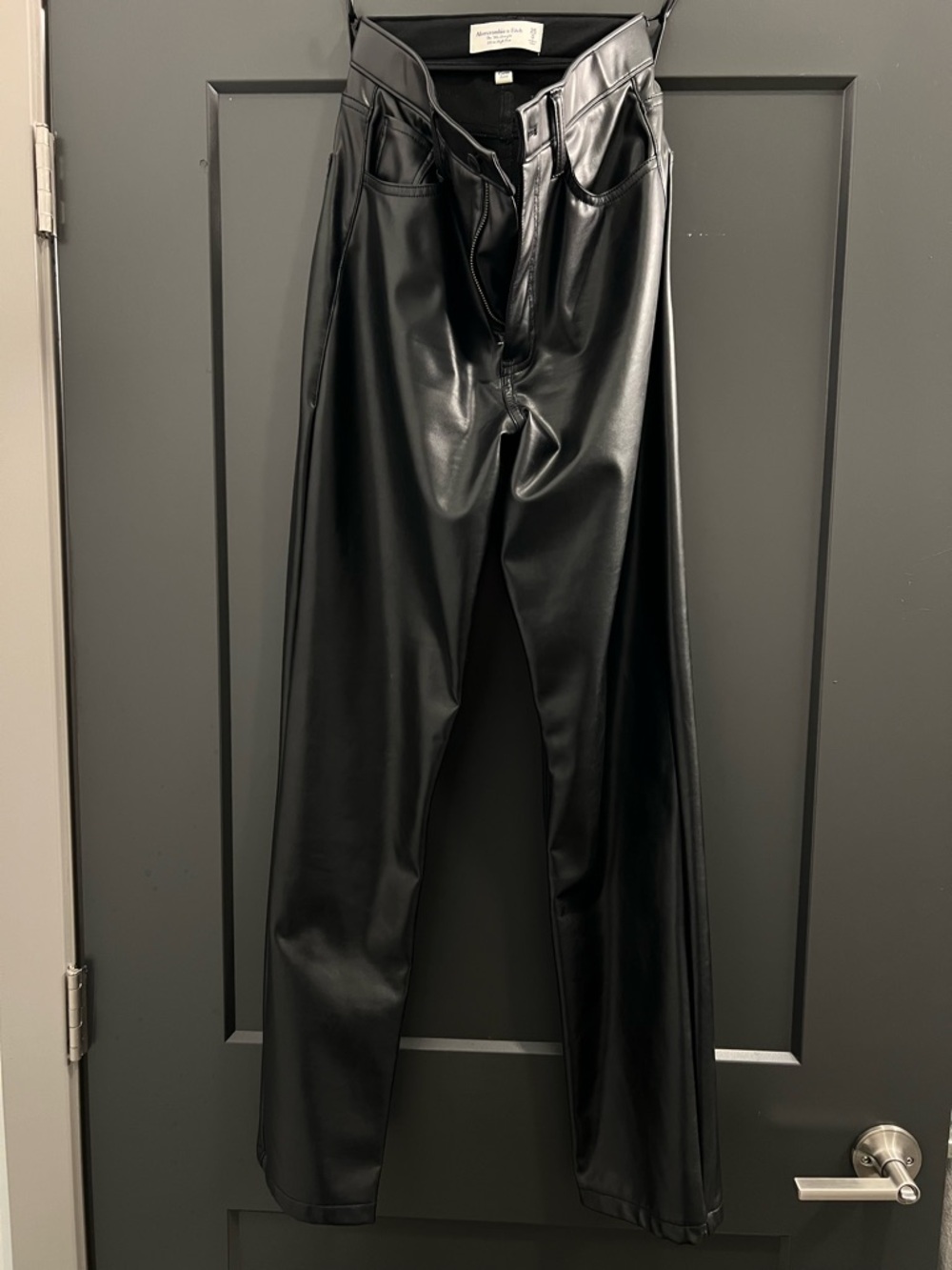 Abercrombie and Fitch Black Leather Pants Curve Love